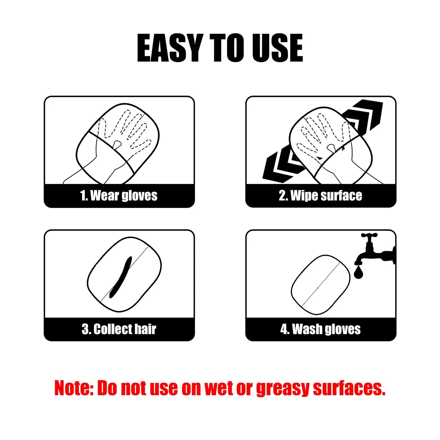 Pysinożek™ | Dwustronna Rękawica do Usuwania Sierści