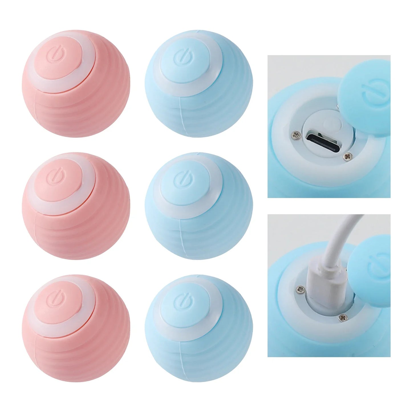 Pysinożek™ | Interaktywna Elektryczna Piłka dla Kota – Automatyczna Ruchoma Zabawka USB