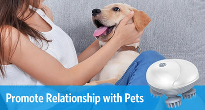 Pysinożek™ | Elektryczny masażer głowy i ciała – relaks dla psa, kota i opiekuna