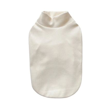 Pysinożek™ | Aksamitna bluza „Velvet Stripe” dla psa i kota – jesień/zima, ciepła, haftowana, skandynawski beż