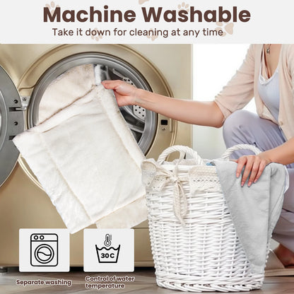 Pysinożek™ | Sofa Pluszowa dla Kota – Podwyższona, Stabilna Konstrukcja