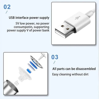 Pysinożek™ | Fontanna ze stali nierdzewnej 2 L – automatyczne poidełko dla kota i psa