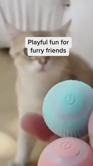 Pysinożek™ | Interaktywna Elektryczna Piłka dla Kota – Automatyczna Ruchoma Zabawka USB